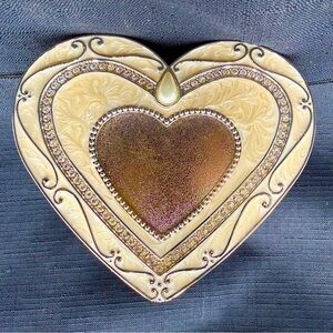 Things Remembered Blue Velvet Heart Box